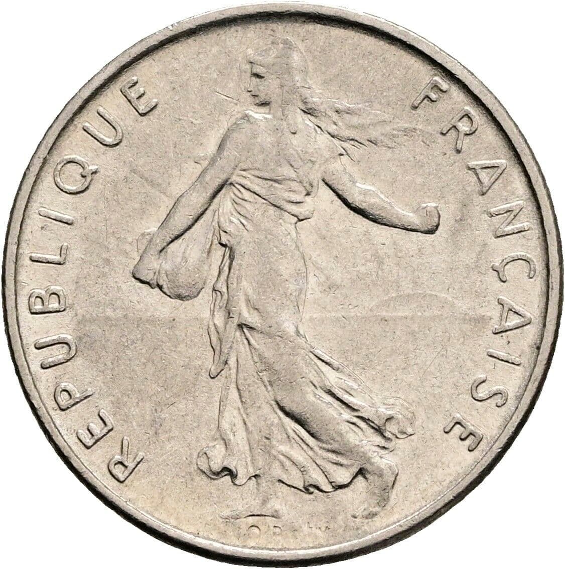 1/2 Franc 1972 – Rückseite