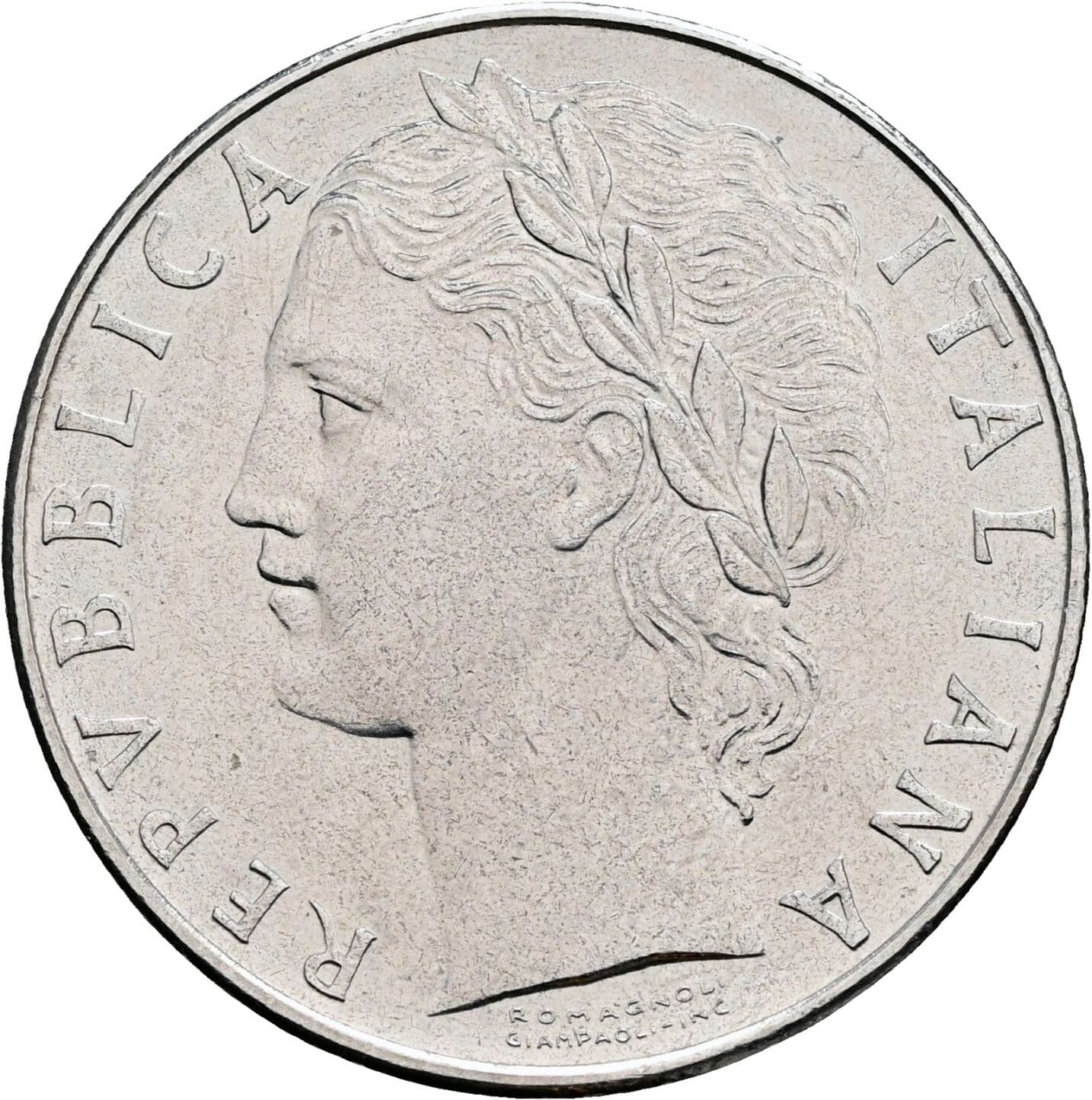 100 Lire 1976 – Vorderseite