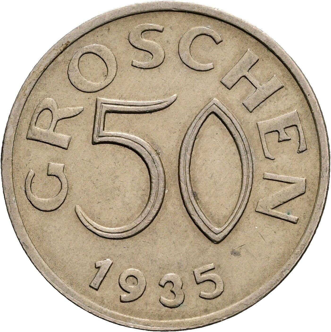 50 Groschen 1935 – Vorderseite