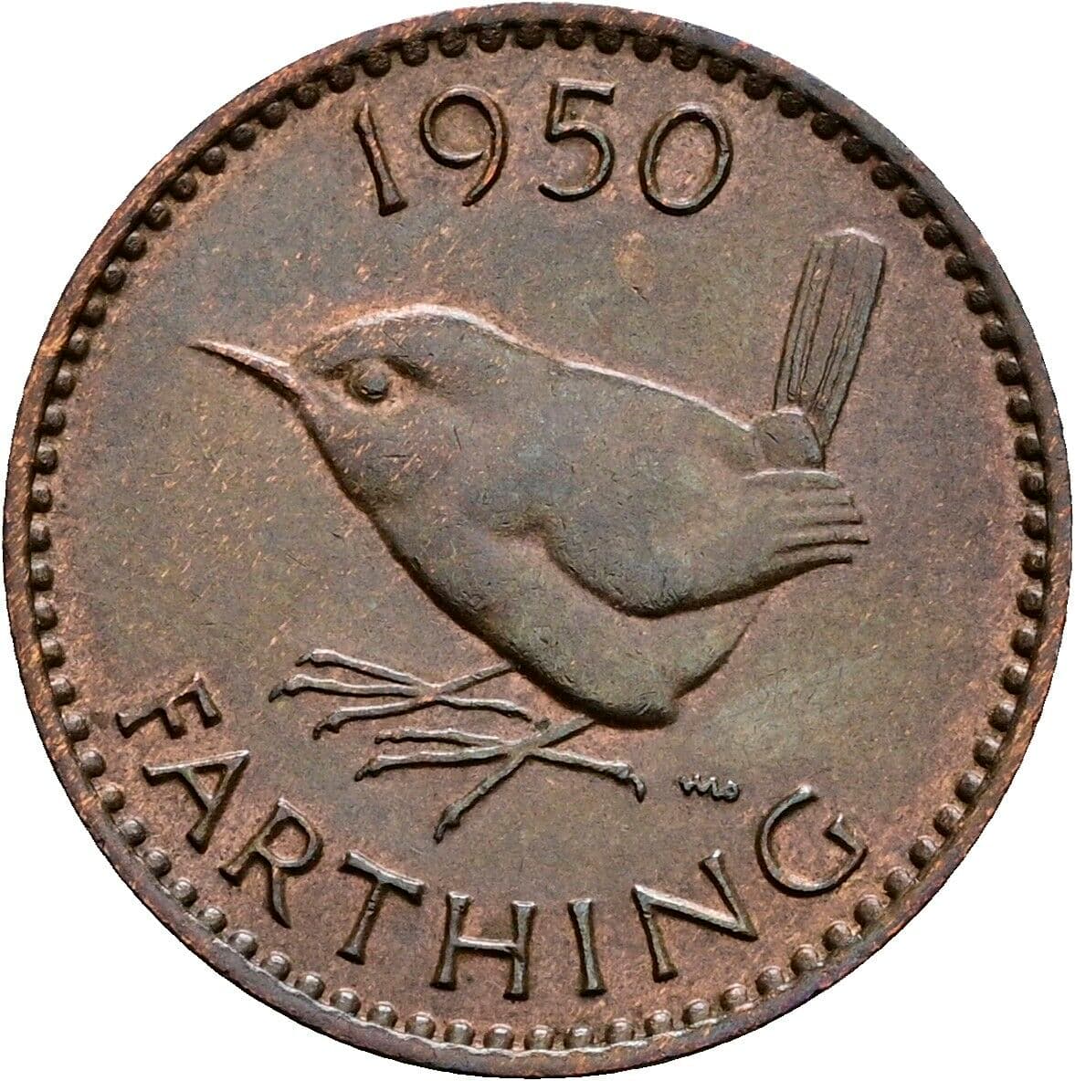 Farthing George VI. 1936-1952 1950 – Rückseite
