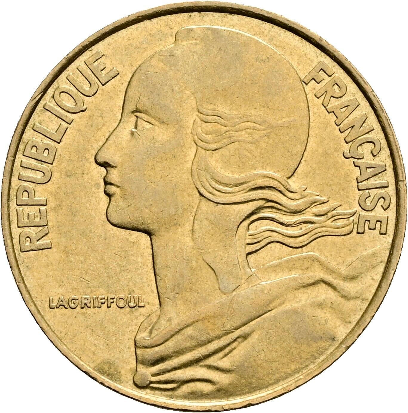 20 Centimes 1988 – Vorderseite