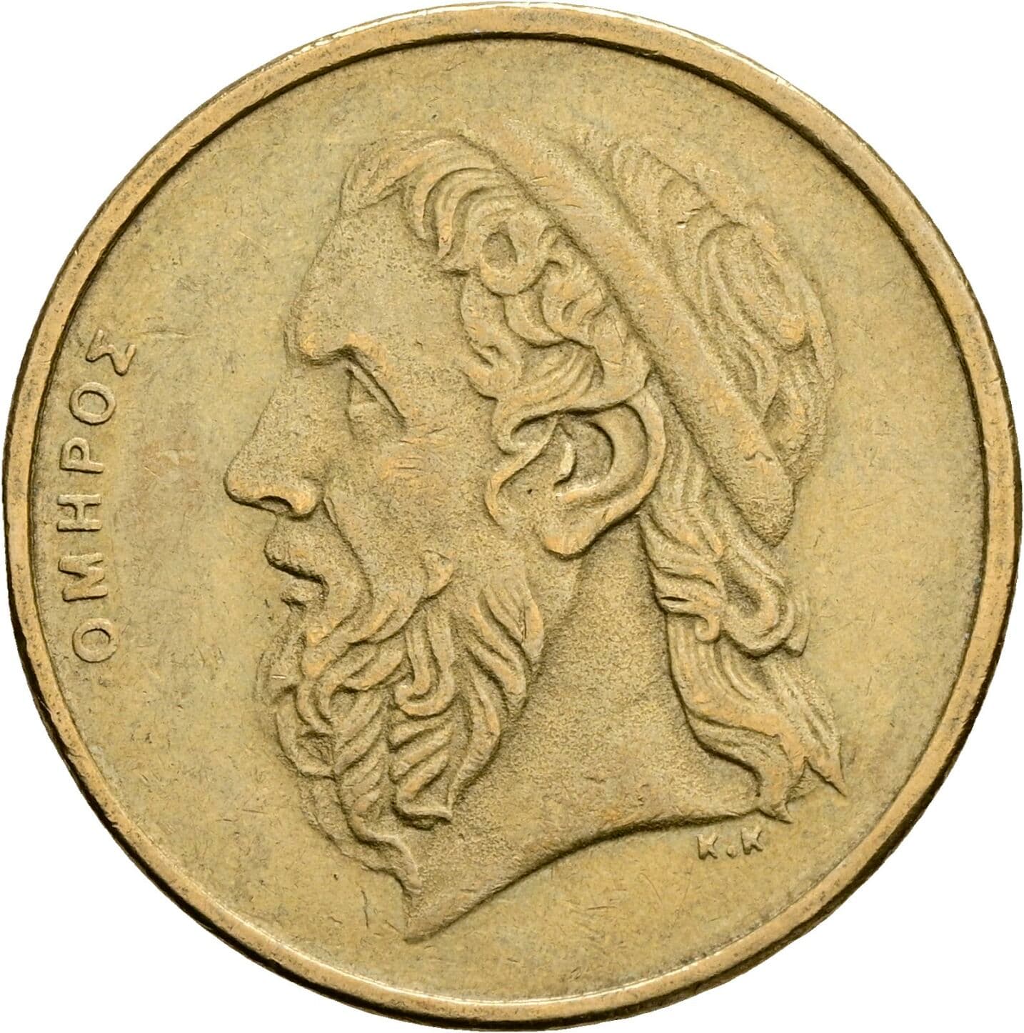 50 Drachmes 2000 – Vorderseite