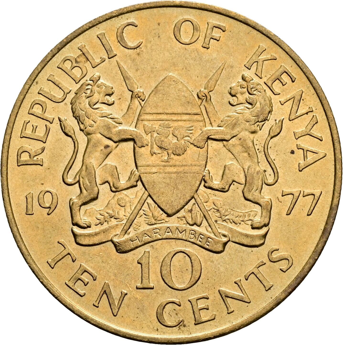 10 Cents 1977 – Rückseite