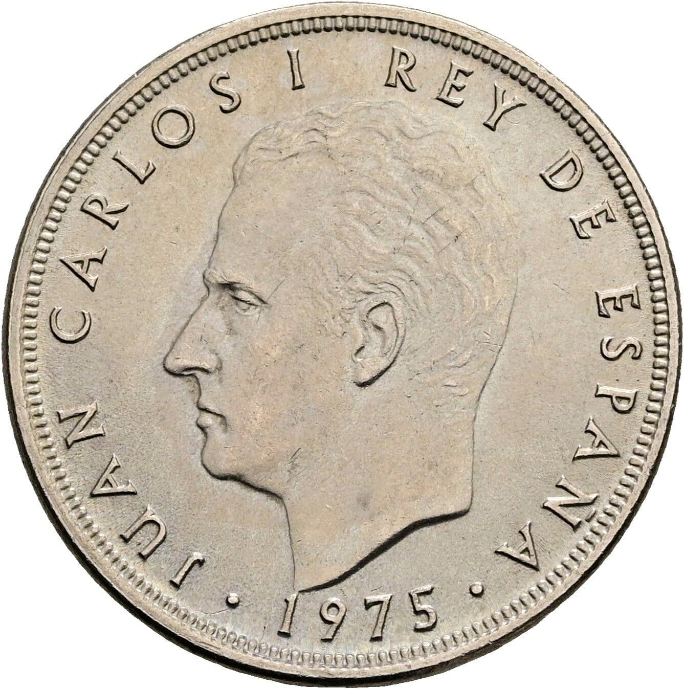 5 Pesetas Juan Carlos (1975-2014) 1975 – Vorderseite