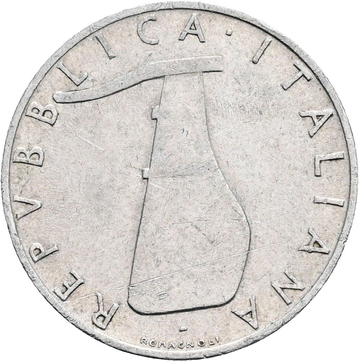 5 Lire 1954 – Vorderseite