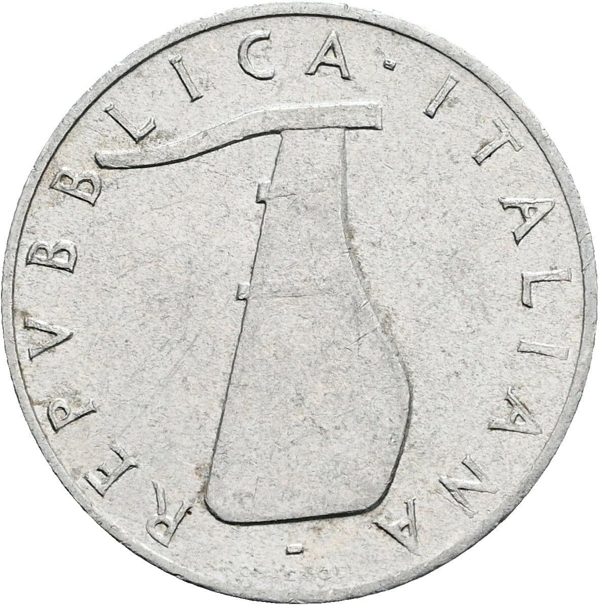 5 Lire 1953 – Rückseite