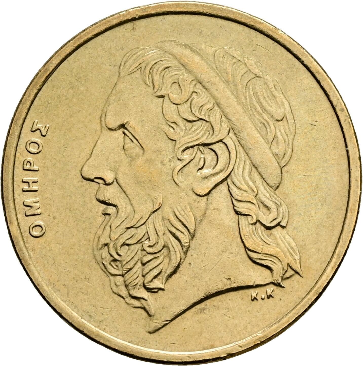 50 Drachmes 1988 – Vorderseite
