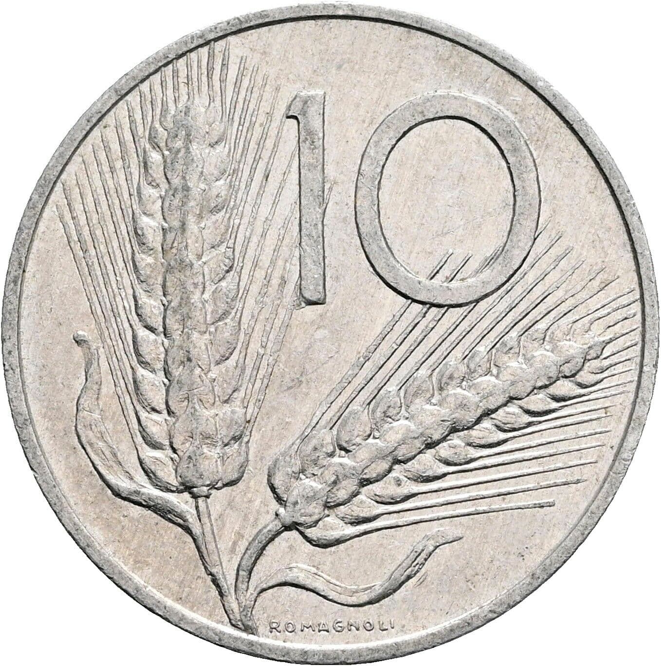 10 Lire 1979 – Vorderseite