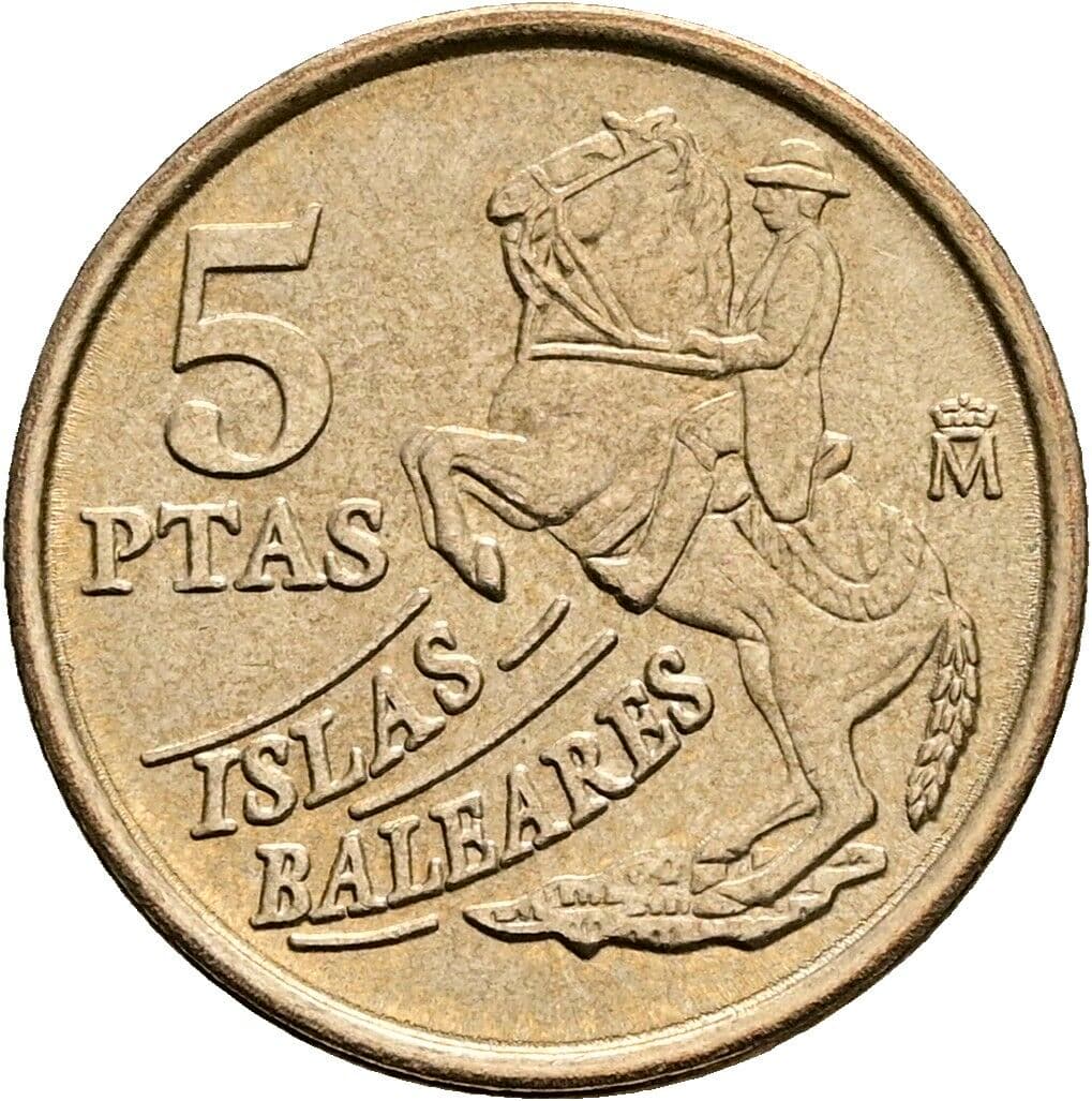 5 Pesetas Juan Carlos (1975-2014) 1997 – Vorderseite