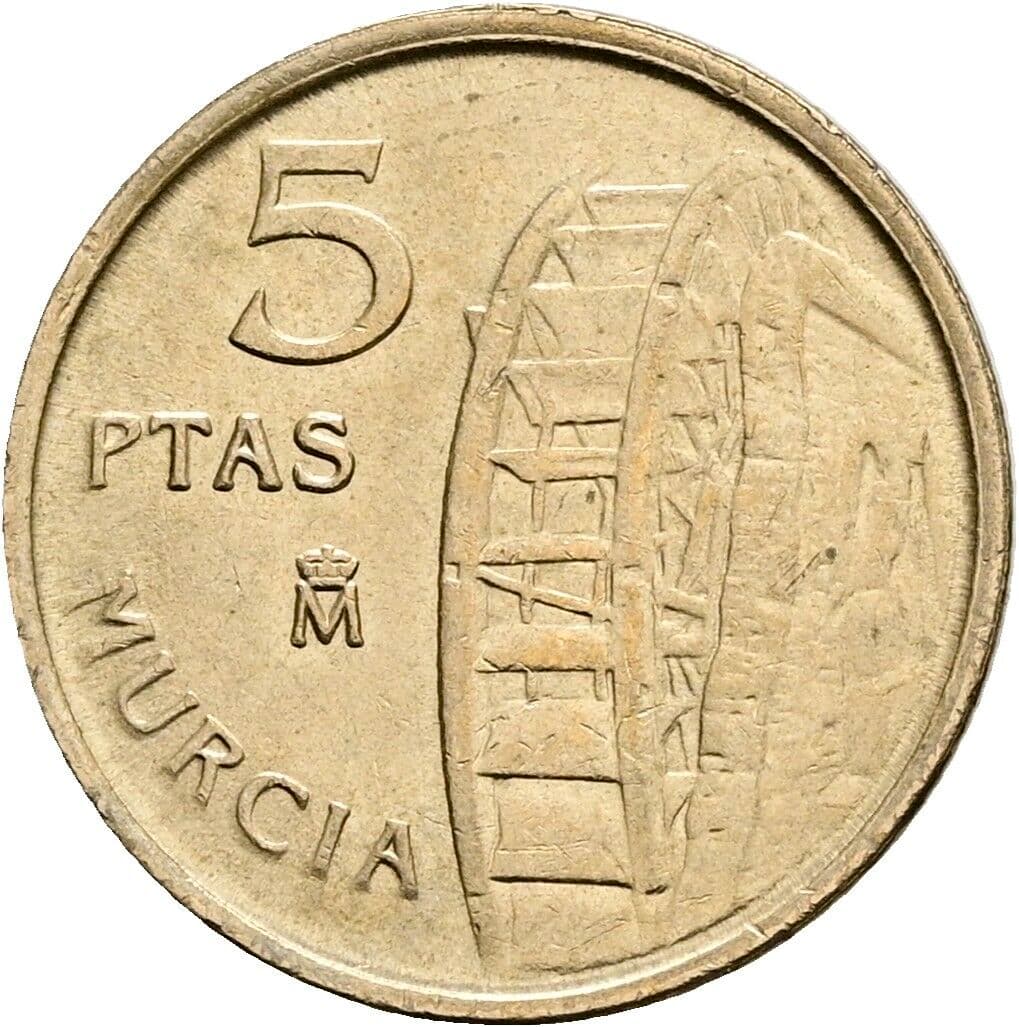 5 Pesetas Juan Carlos (1975-2014) 1999 – Vorderseite