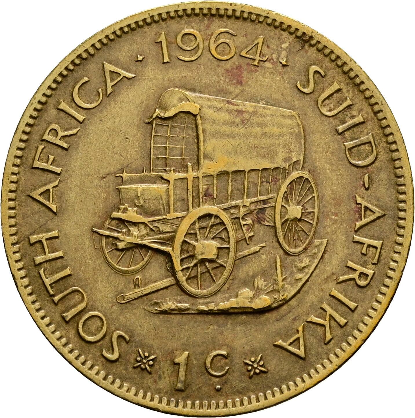 1 Cent 1964 – Rückseite