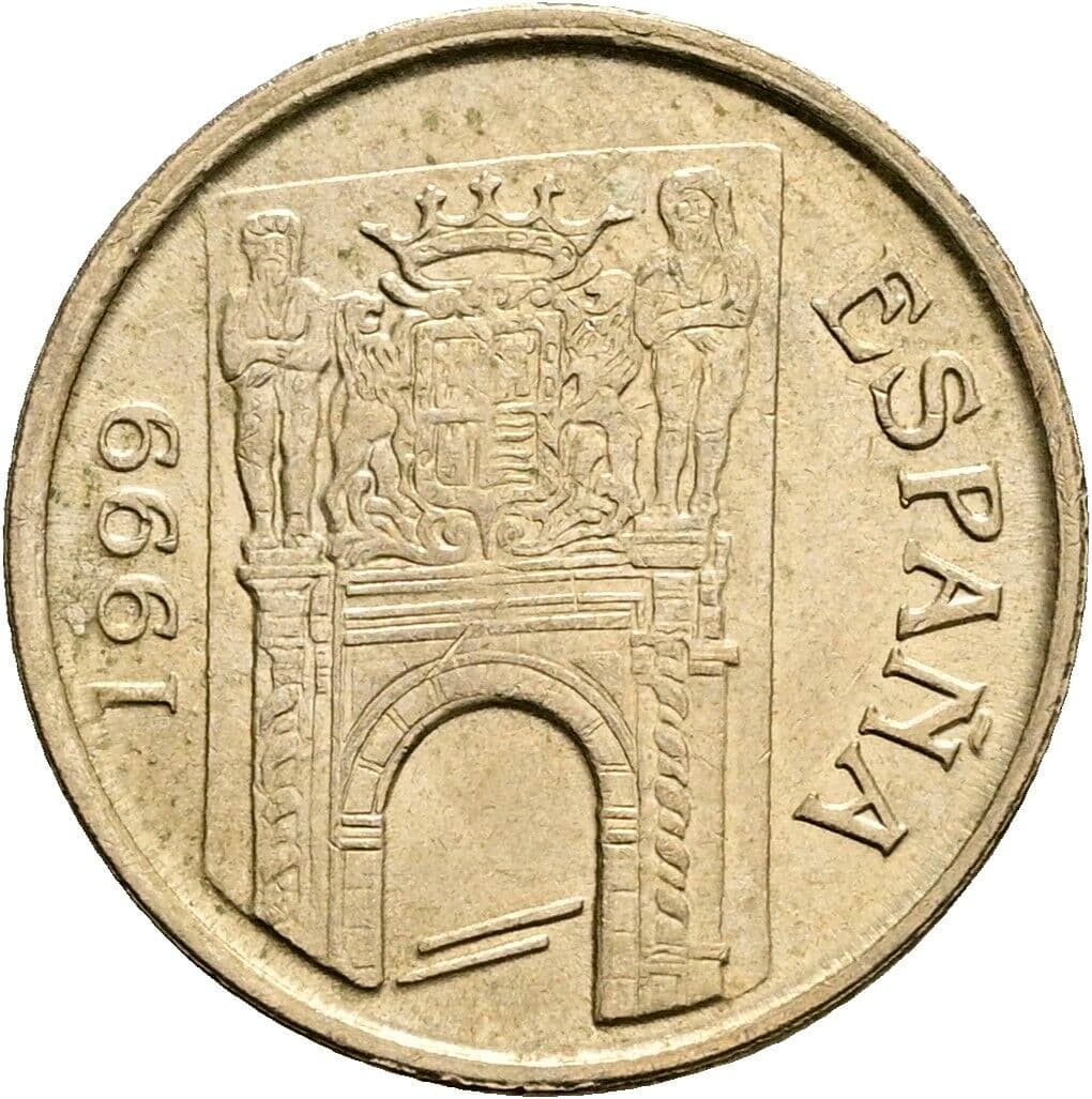 5 Pesetas Juan Carlos (1975-2014) 1999 – Rückseite
