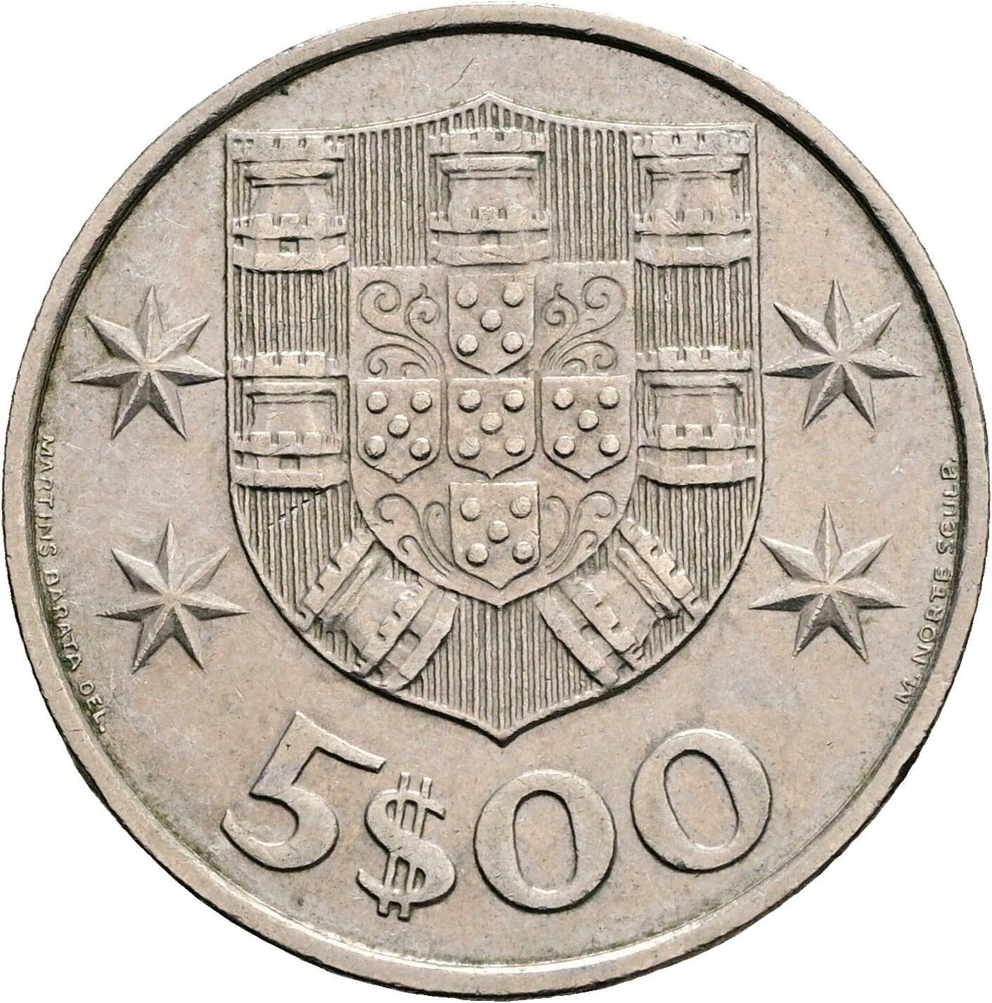 5 Escudos