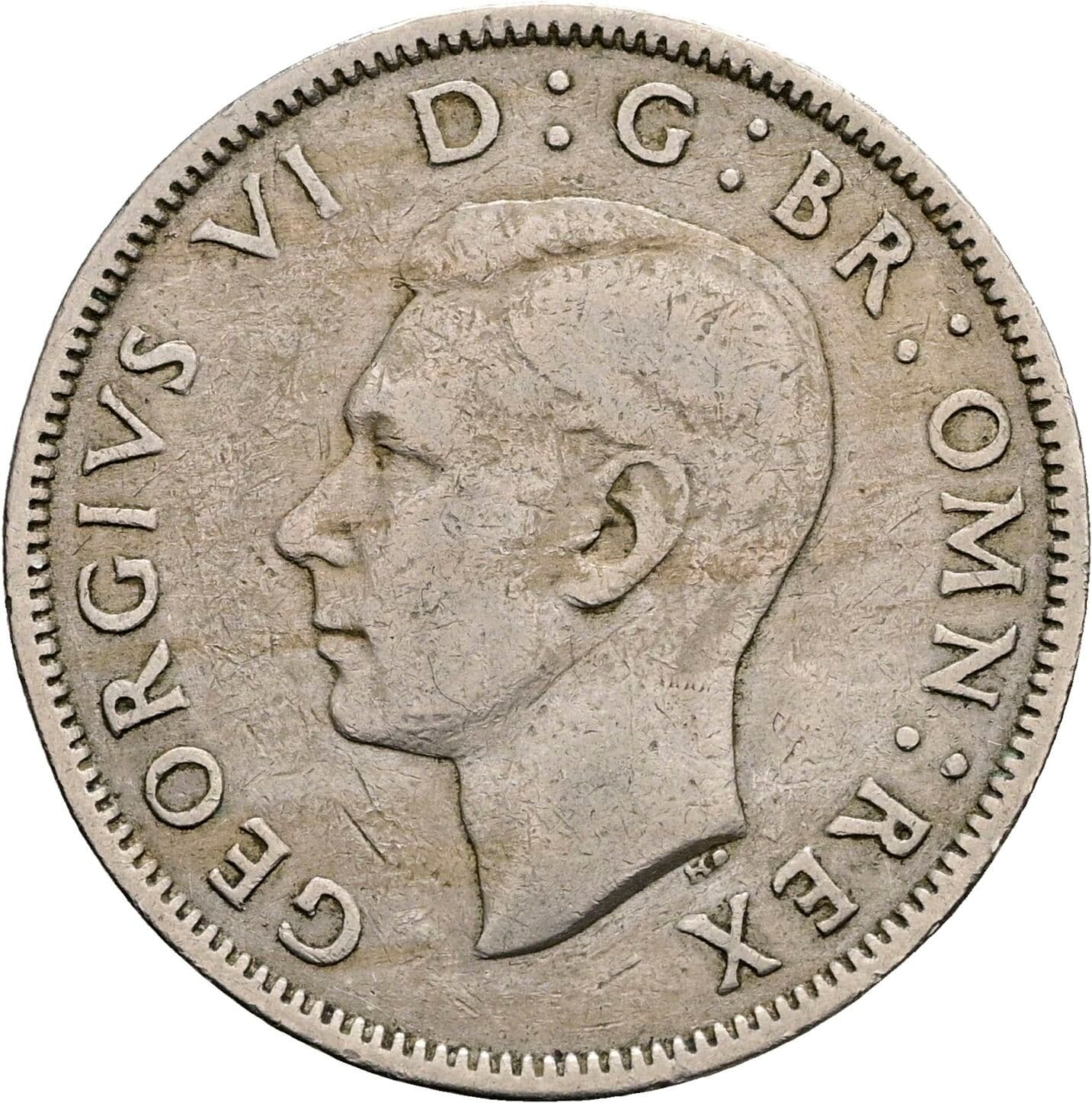 2 Shillings George VI. 1936-1952 1949 – Vorderseite