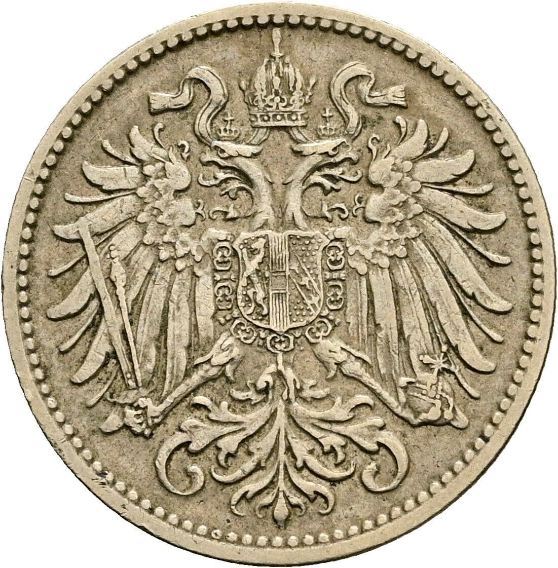 10 Heller Franz Joseph I. 1848-1916 1915 – Rückseite