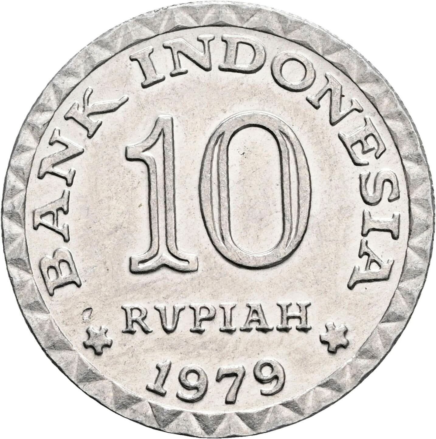10 Rupiah 1979 – Rückseite