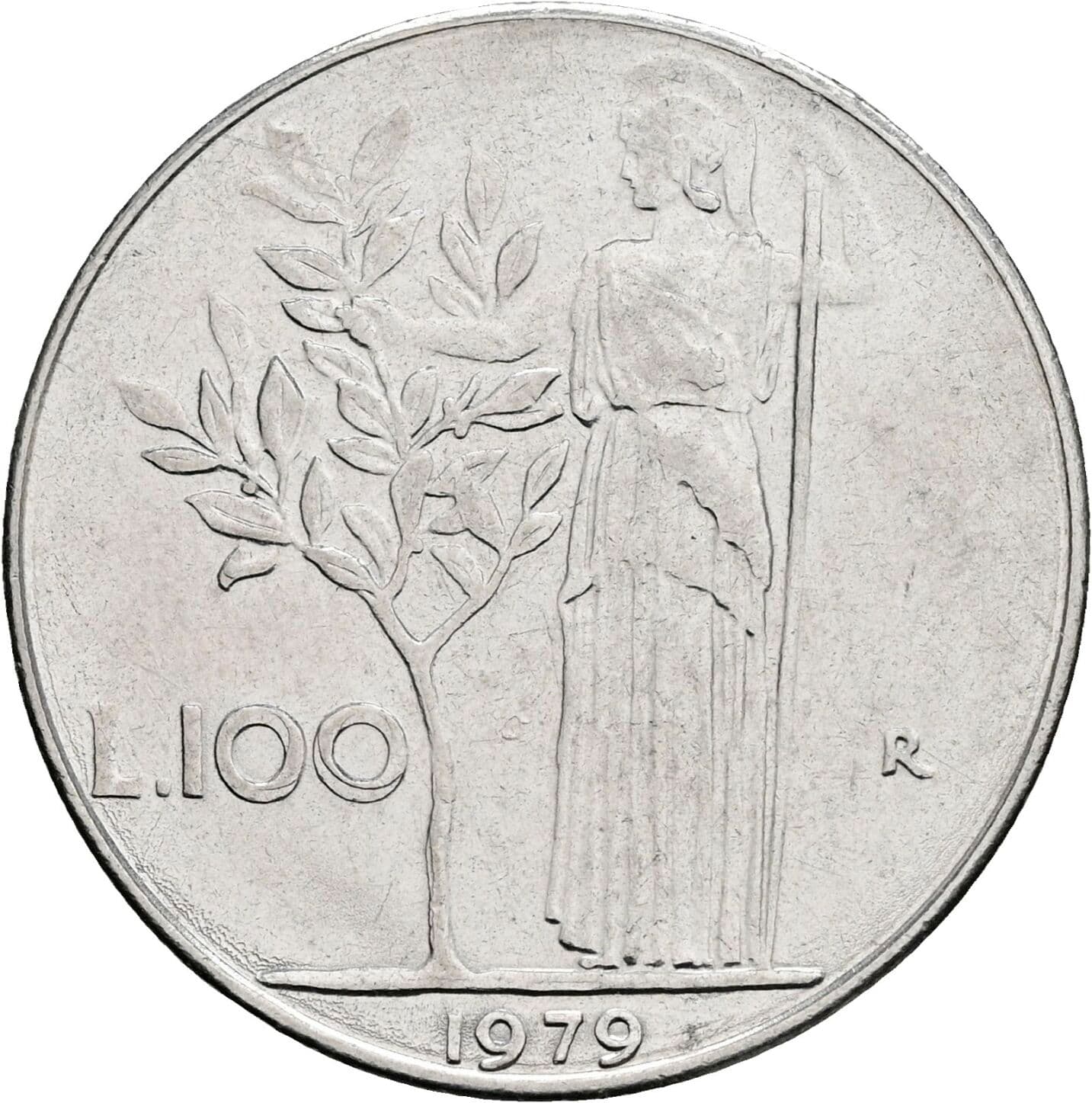 100 Lire 1979 – Vorderseite