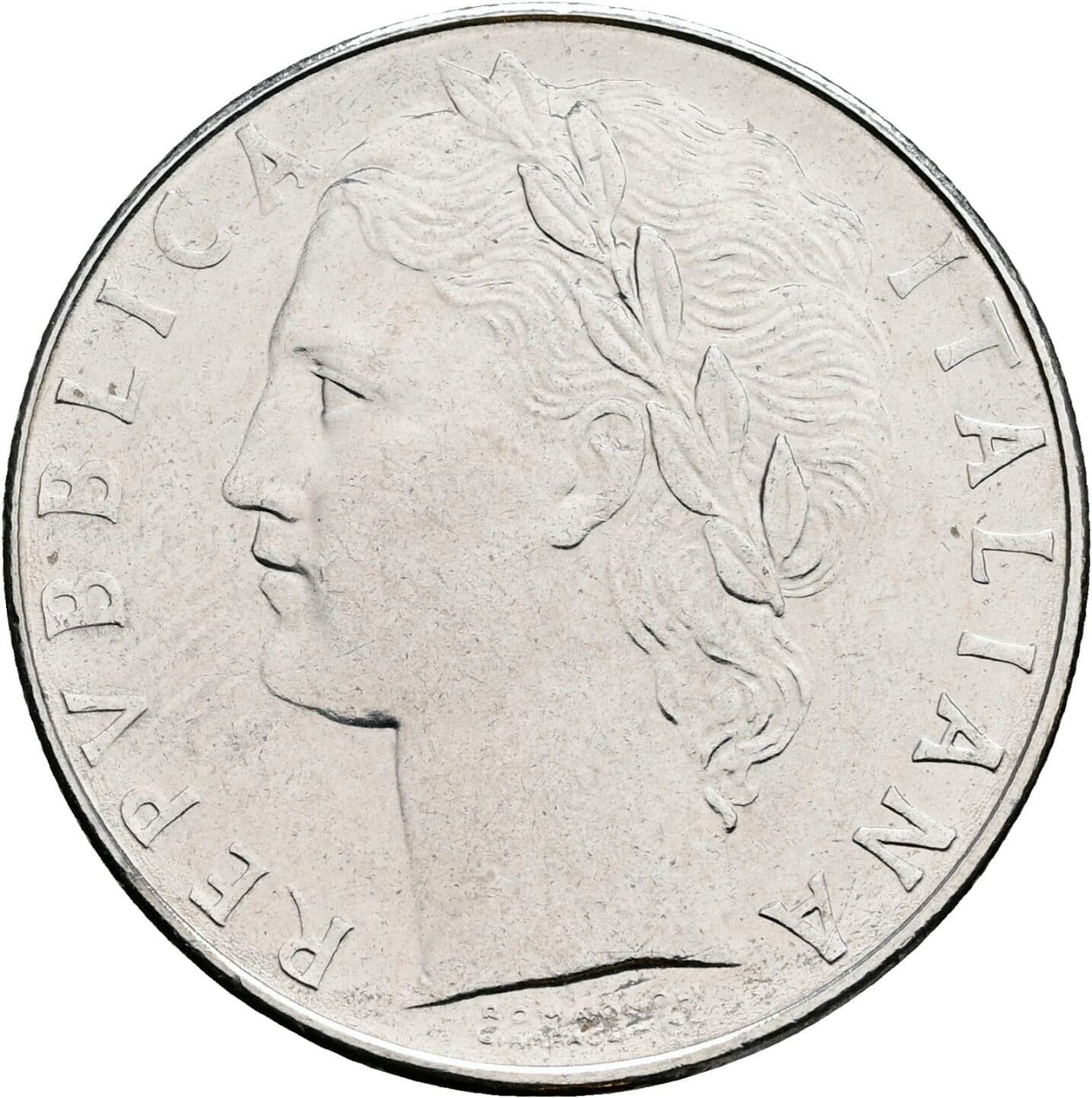 100 Lire 1977 – Vorderseite