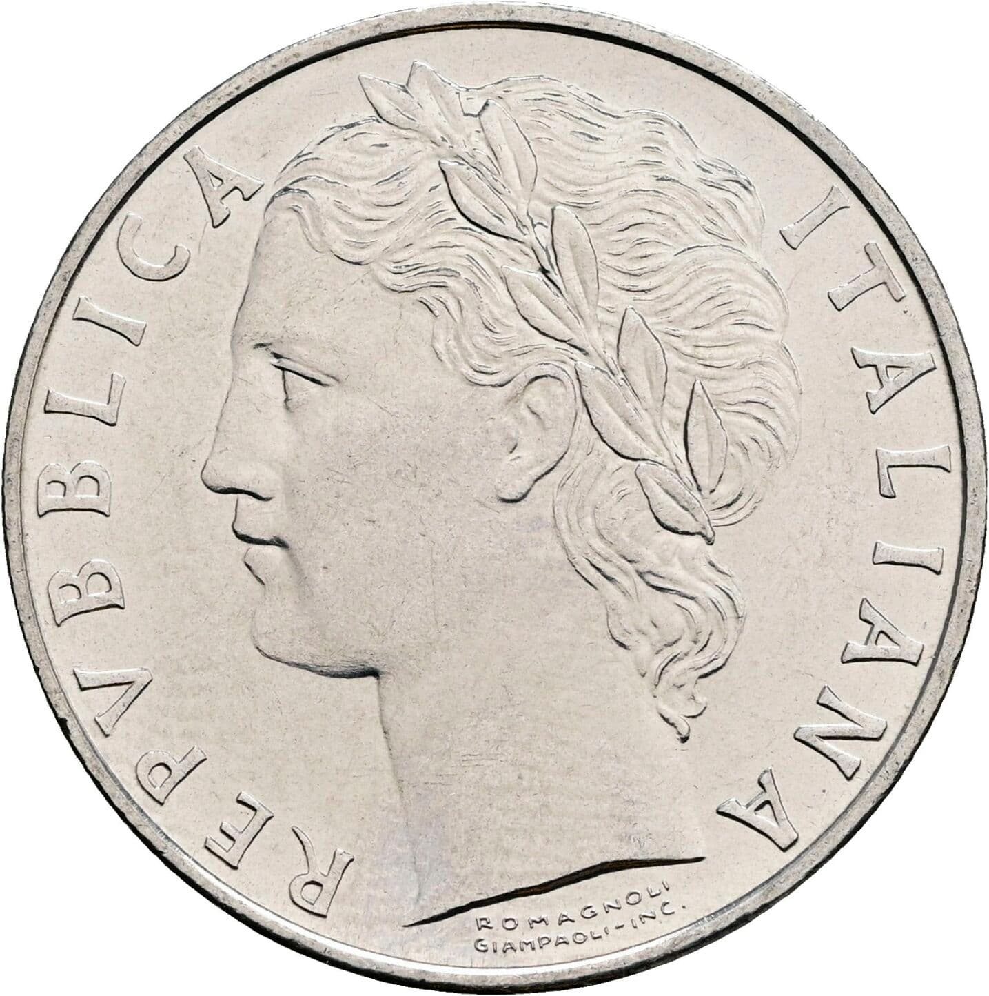 100 Lire 1974 – Vorderseite