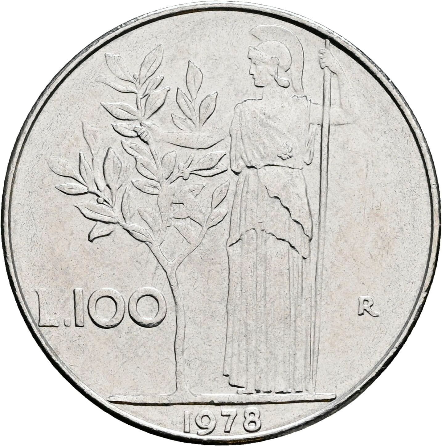 100 Lire 1978 – Rückseite