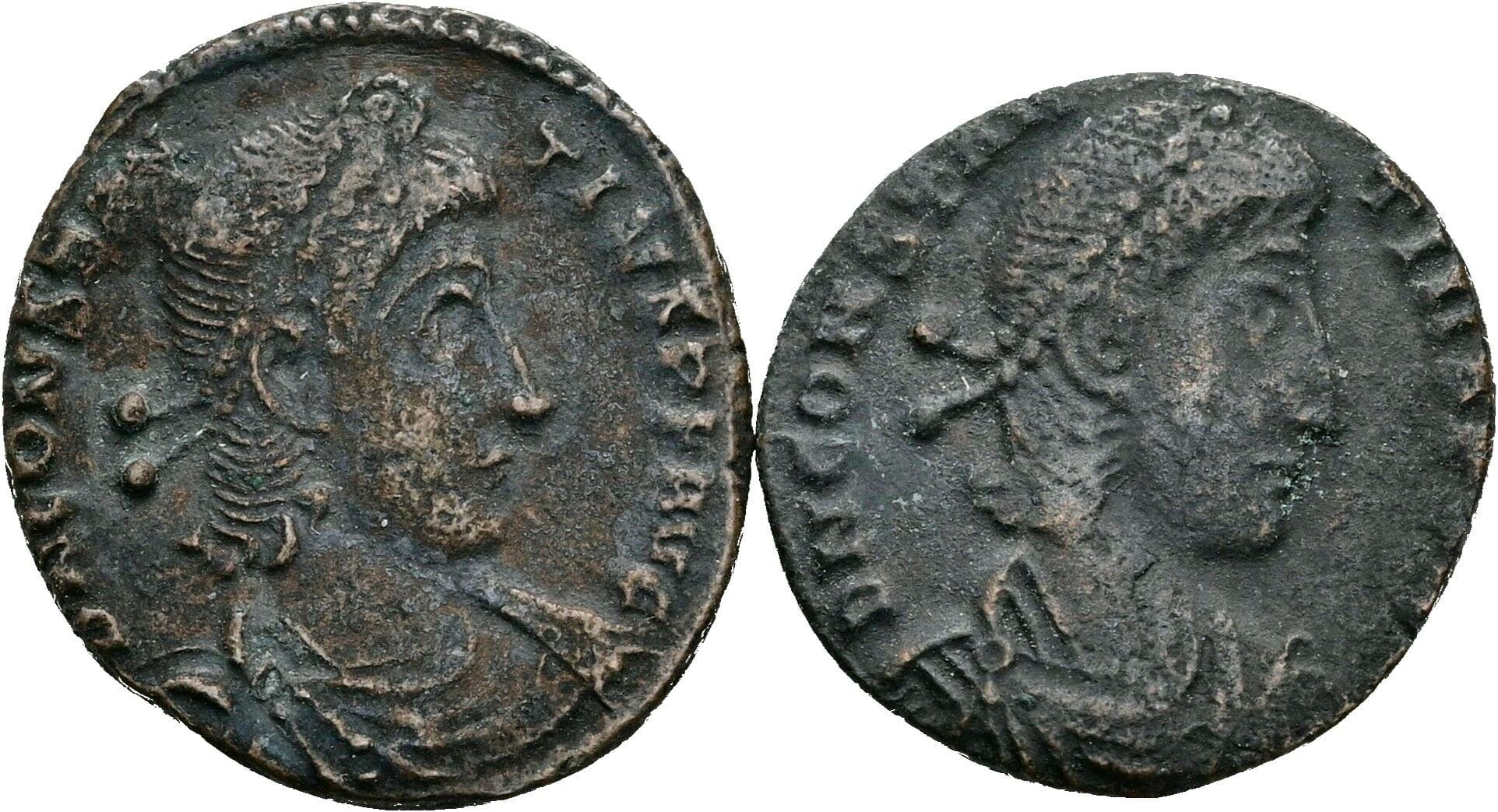 Lot 2 Stück AE3 Münzen Thessalonica