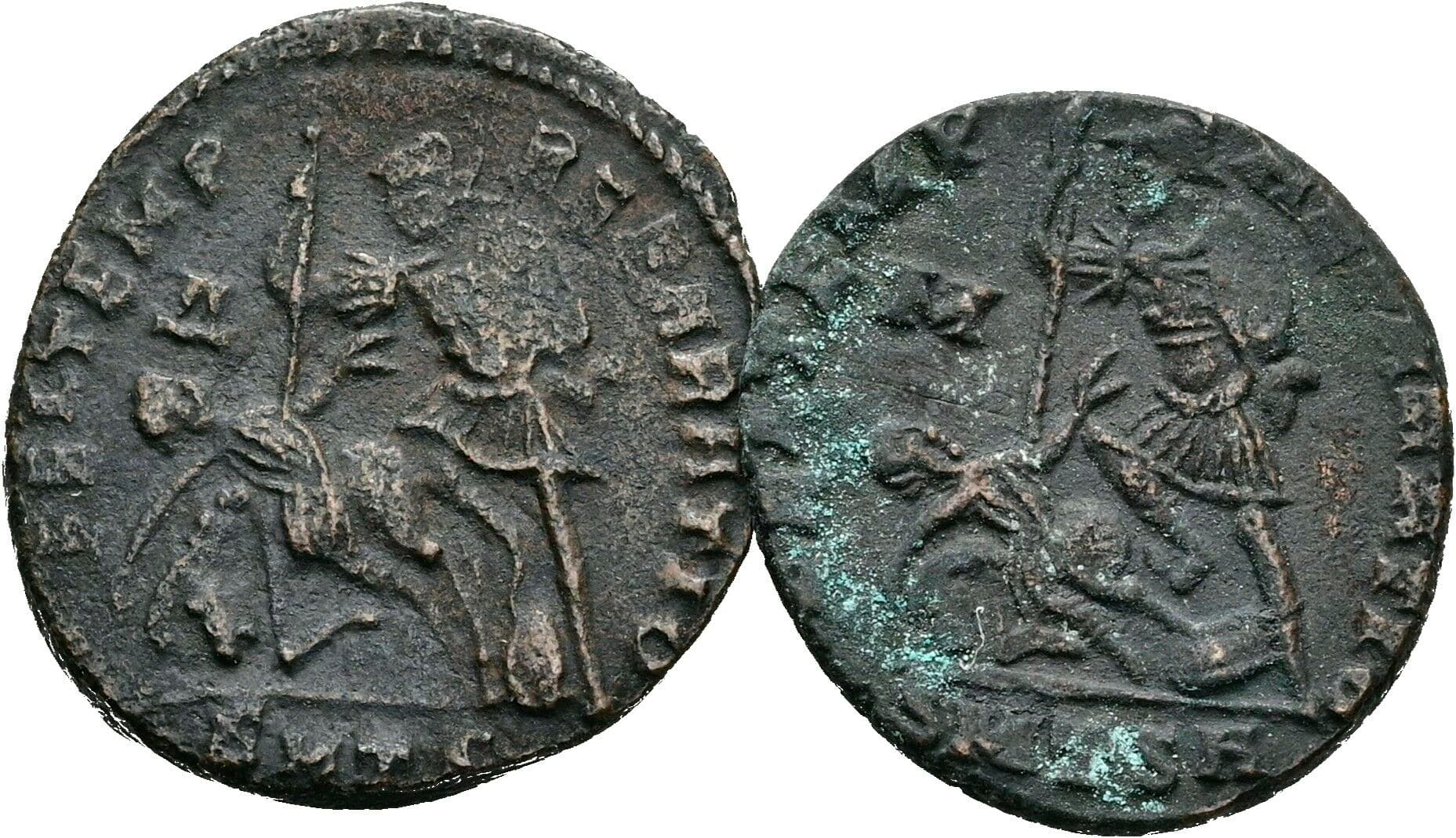 Lot 2 Stück AE3 Münzen Thessalonica