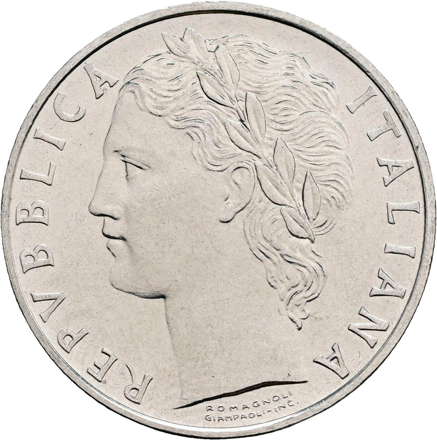100 Lire 1974 – Vorderseite
