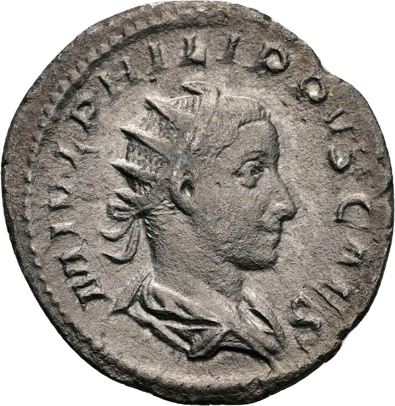 Antoninian Philippus II. 247-249 – Vorderseite
