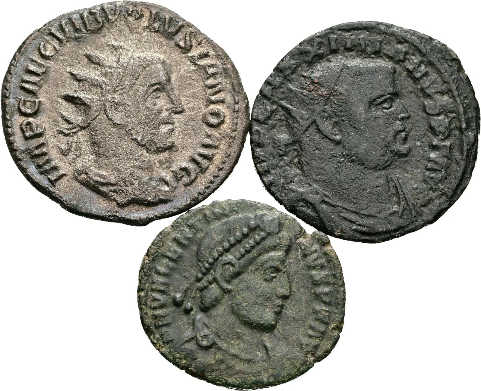 Lot 3 Stück spätrömische Münzen