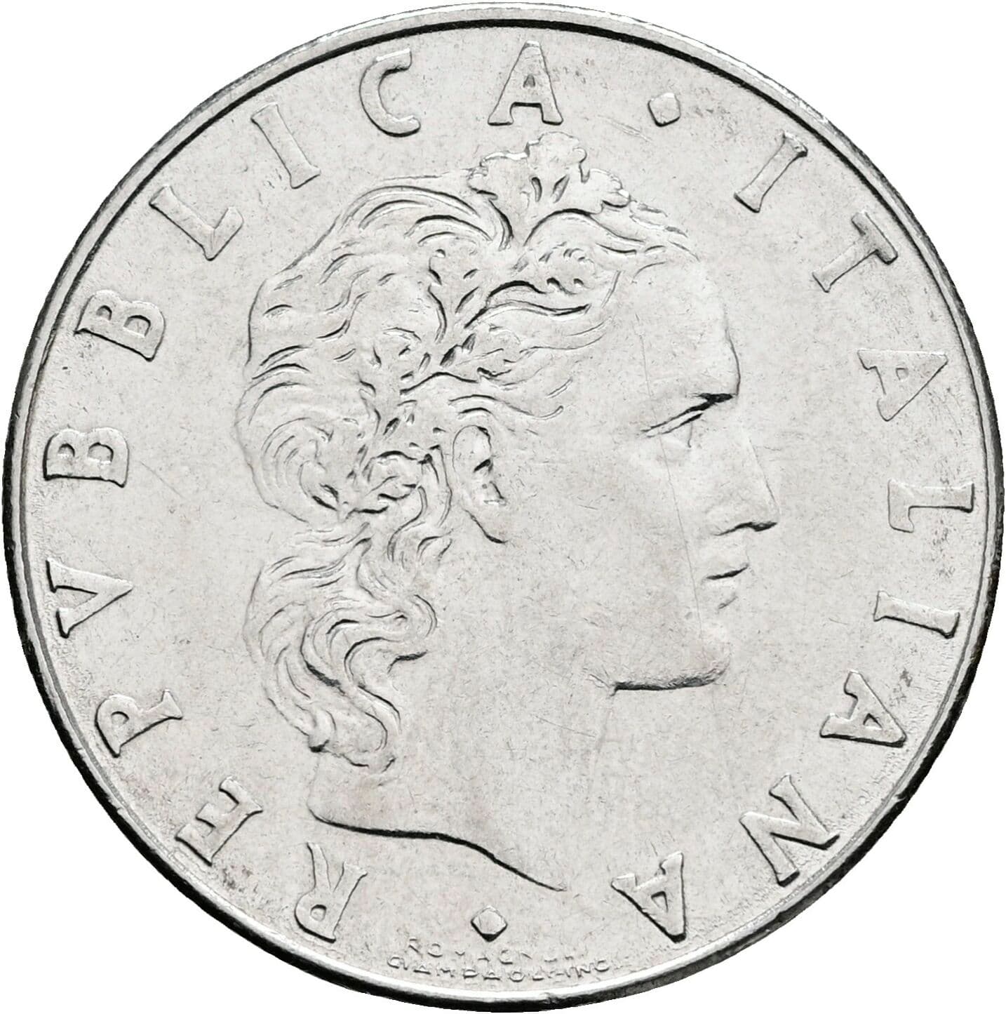 50 Lire 1976 – Vorderseite
