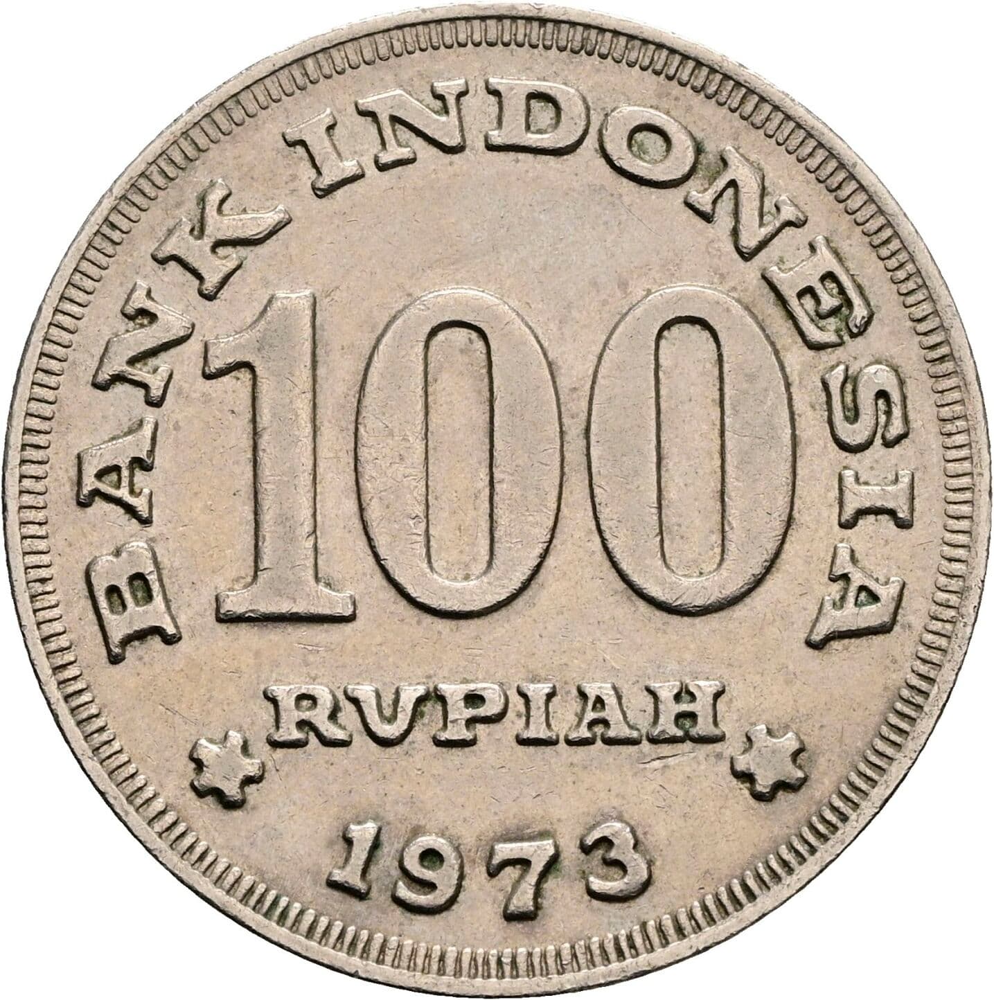 100 Rupiah 1973 – Vorderseite