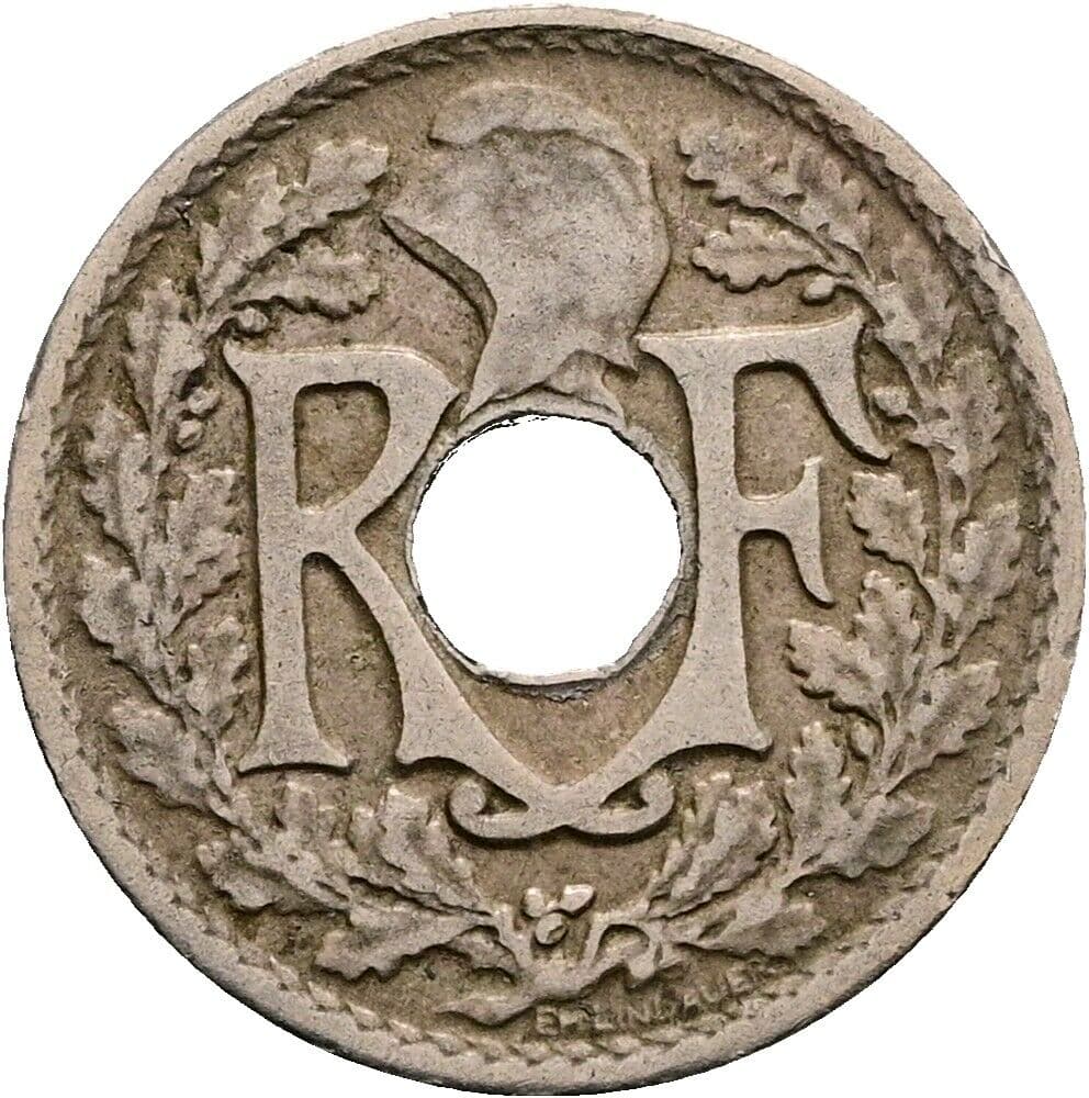 5 Centimes 1923 – Rückseite