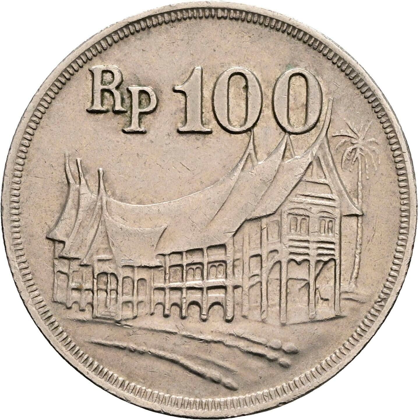 100 Rupiah 1973 – Rückseite