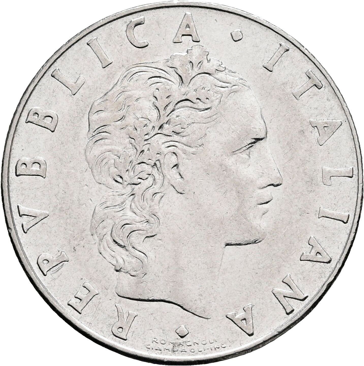 50 Lire 1977 – Vorderseite