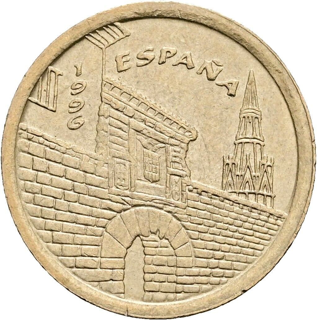 5 Pesetas Juan Carlos (1975-2014) 1996 – Vorderseite