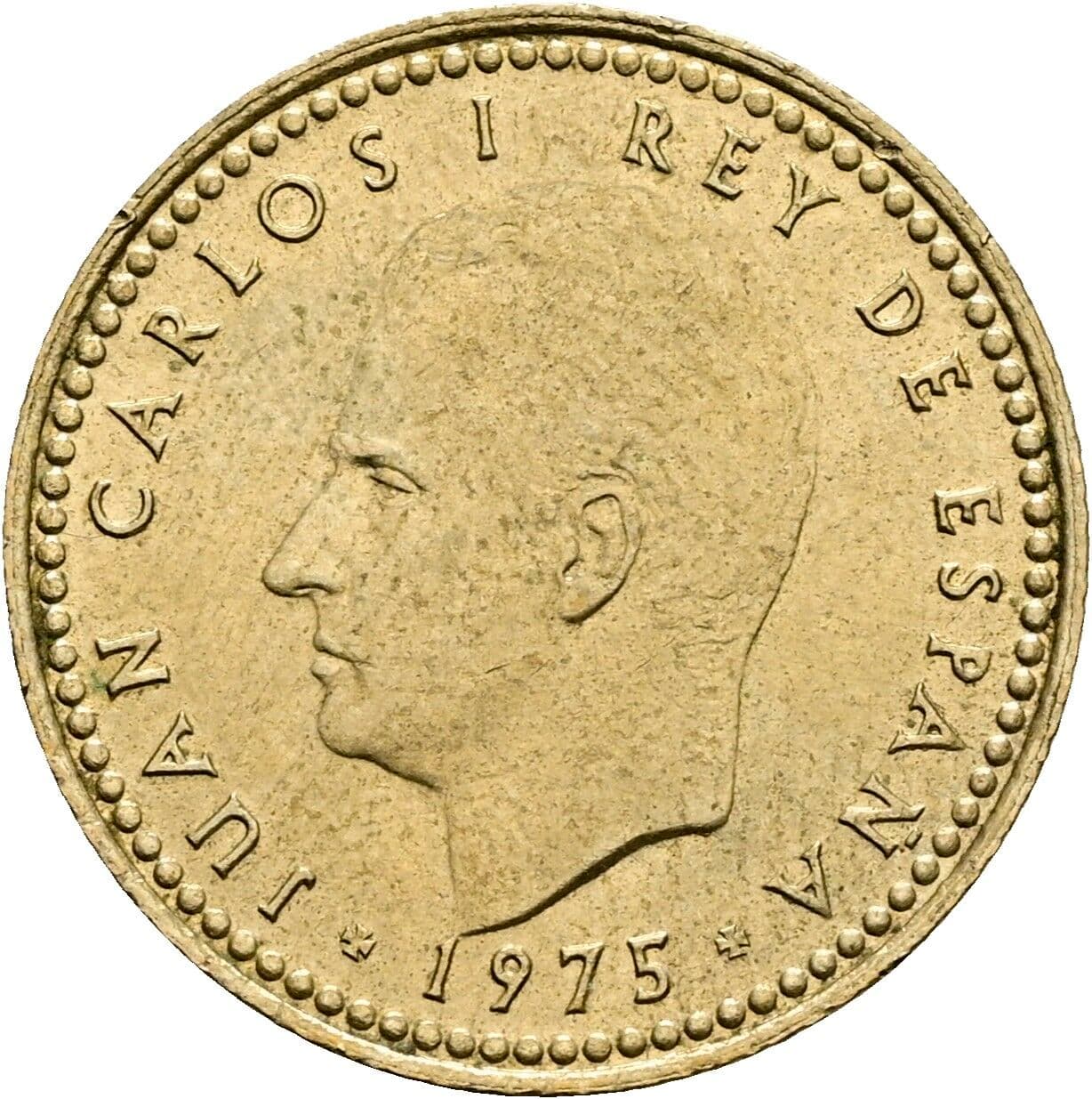 1 Peseta Juan Carlos (1975-2014) 1975 – Vorderseite
