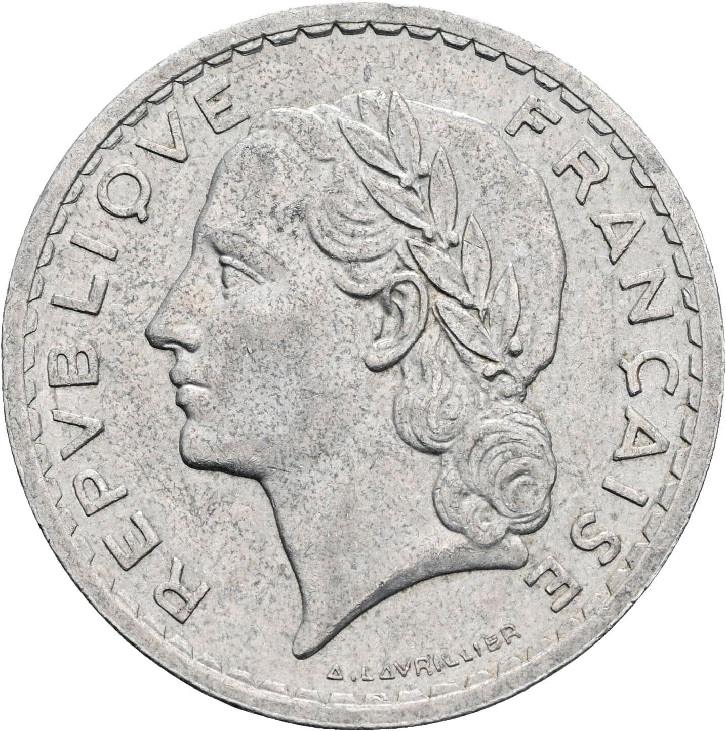 5 Francs 1947 – Vorderseite