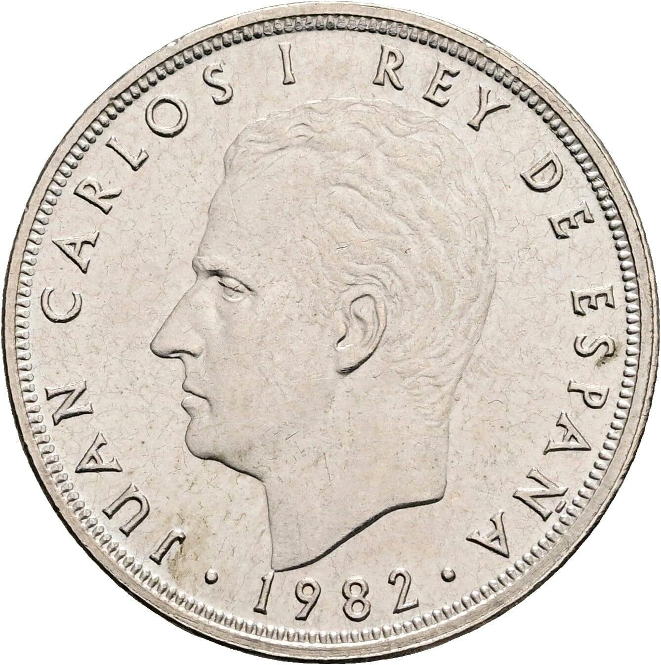5 Pesetas Juan Carlos (1975-2014) 1982 – Vorderseite