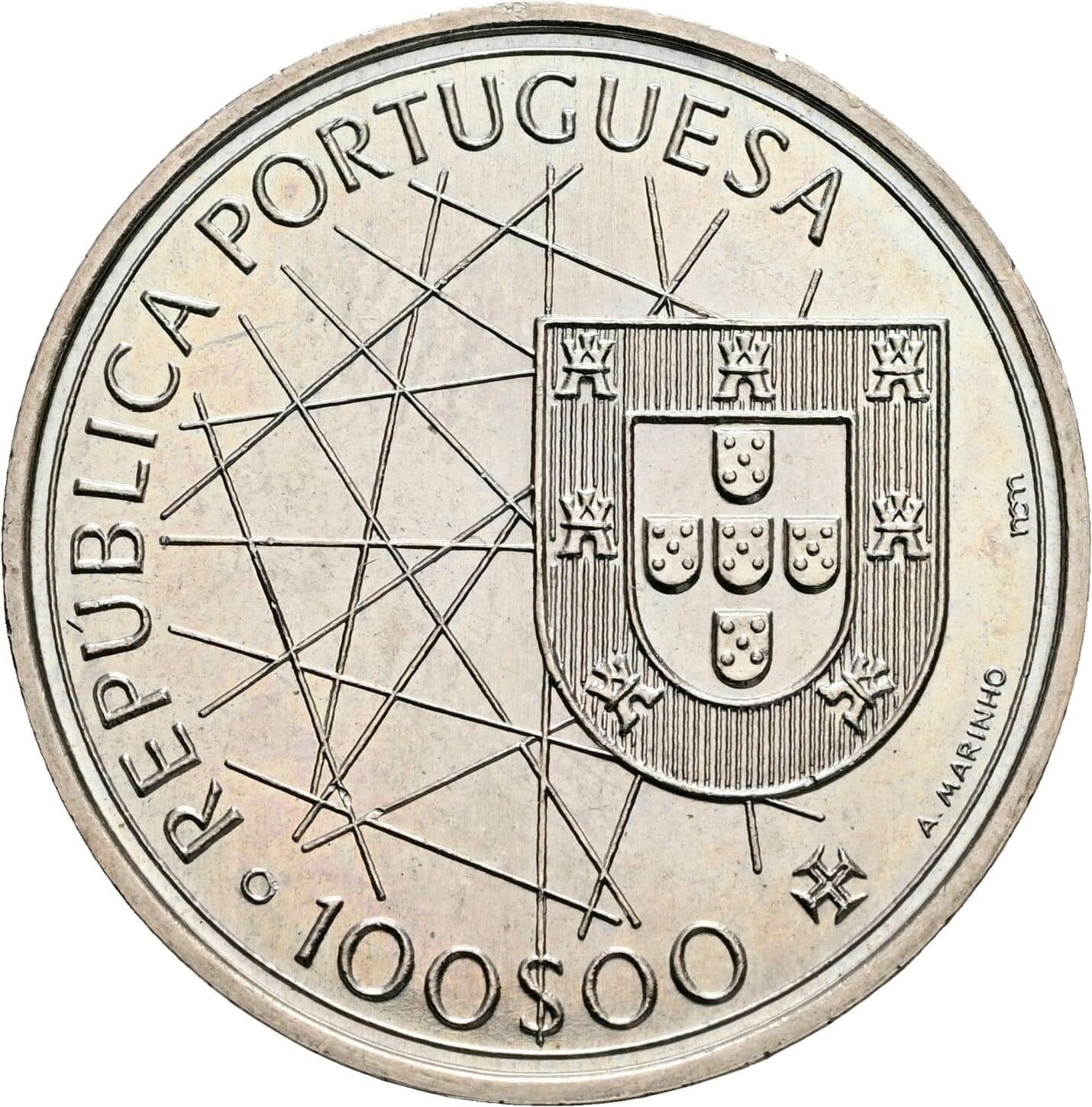 100 Escudos 1989 – Rückseite