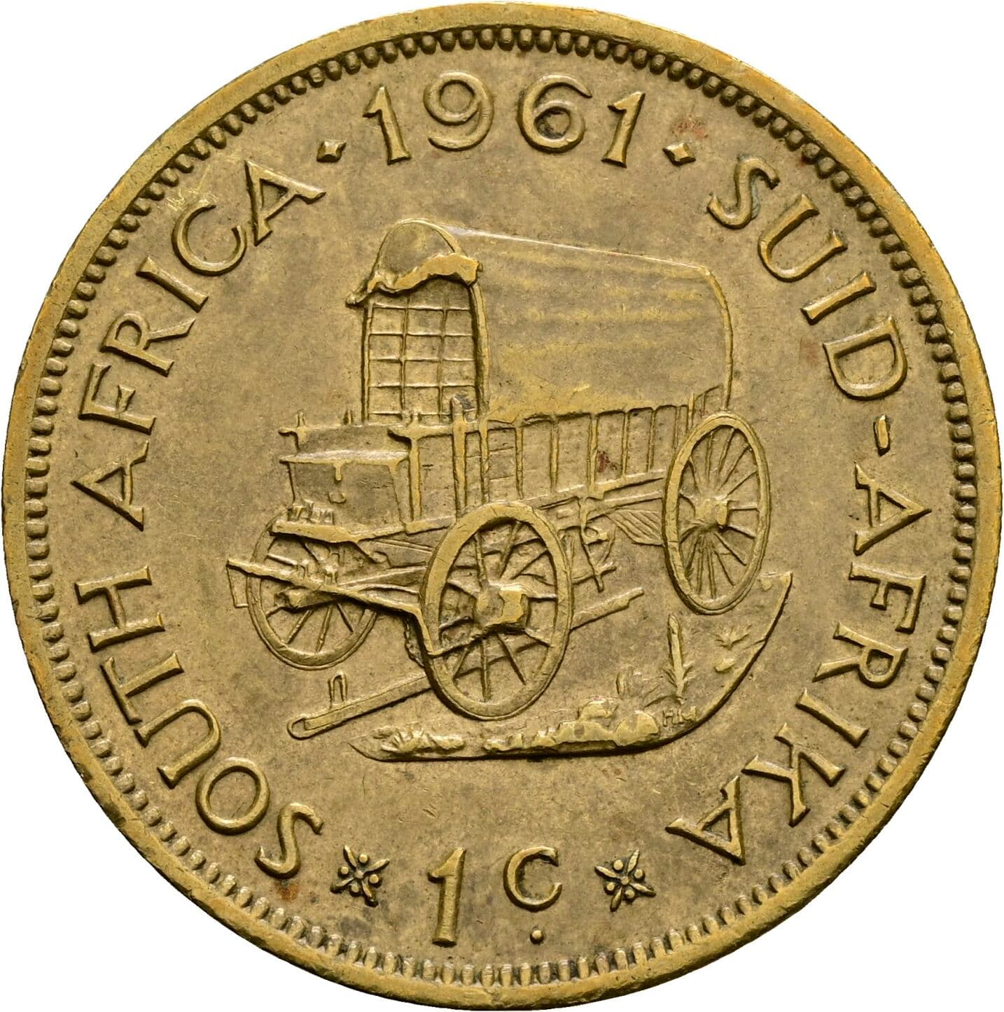 1 Cent 1961 – Rückseite