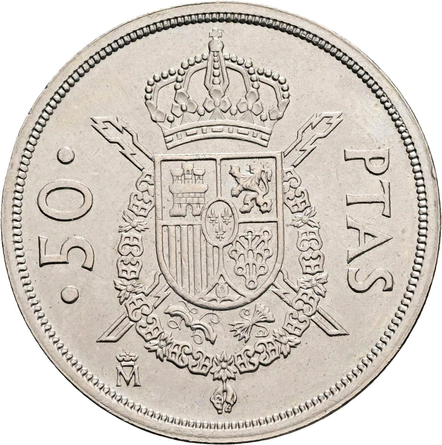 50 Pesetas Juan Carlos (1975-2014) 1983 – Rückseite