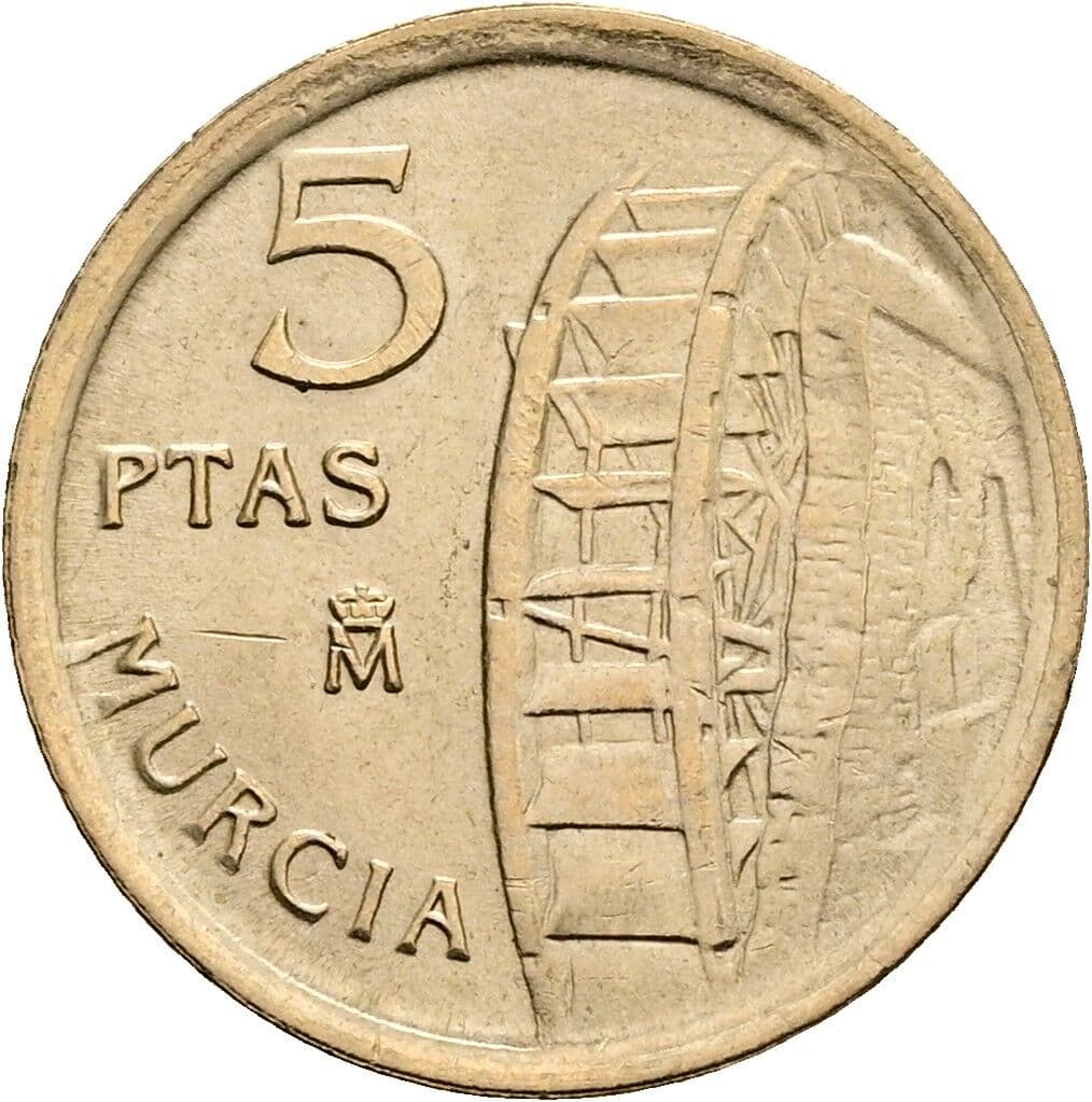 5 Pesetas Juan Carlos (1975-2014) 1999 – Vorderseite