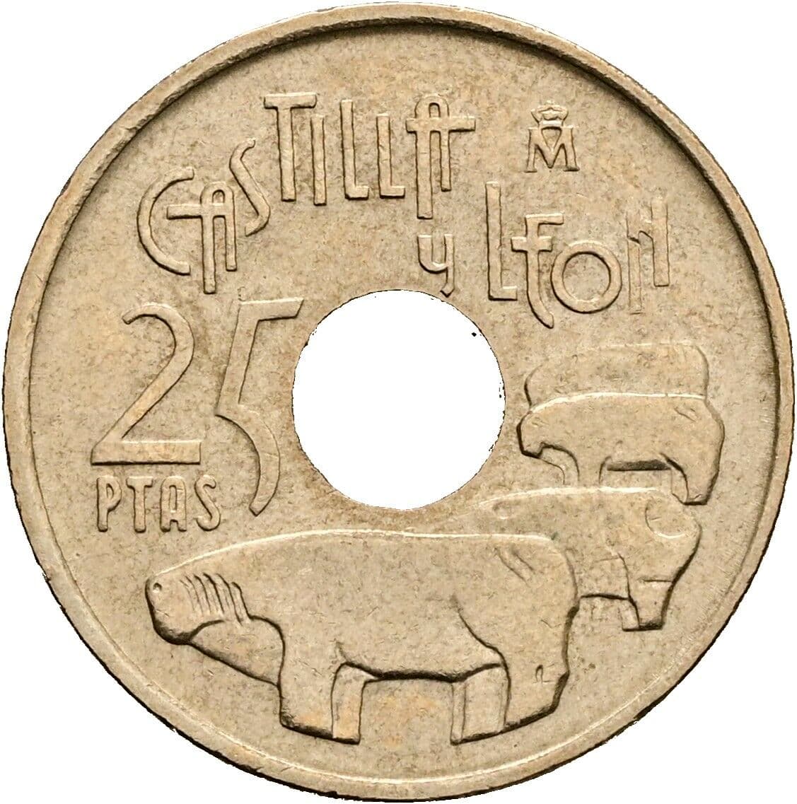 25 Pesetas 1995 – Vorderseite