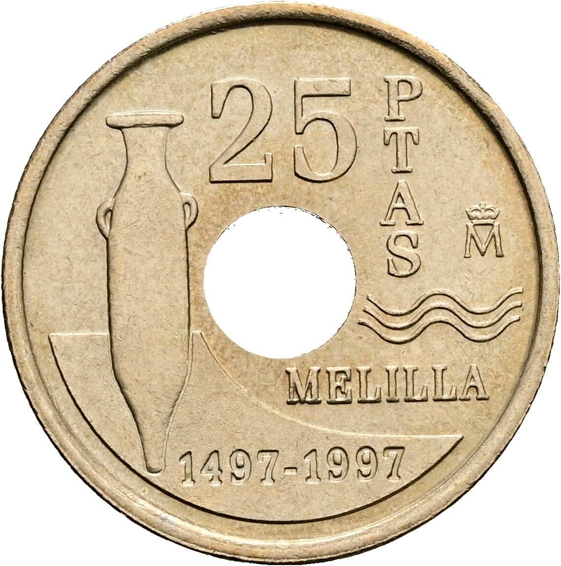 25 Pesetas 1997 – Vorderseite
