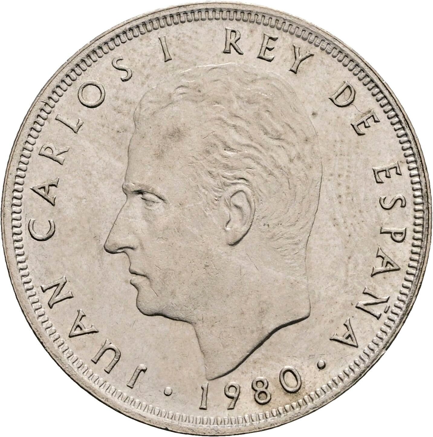 25 Pesetas 1980 – Vorderseite