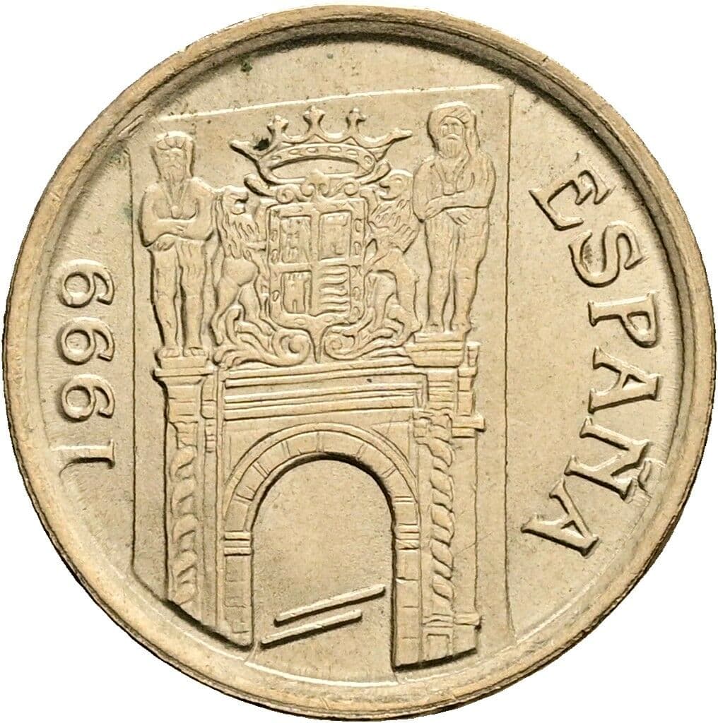 5 Pesetas Juan Carlos (1975-2014) 1999 – Rückseite