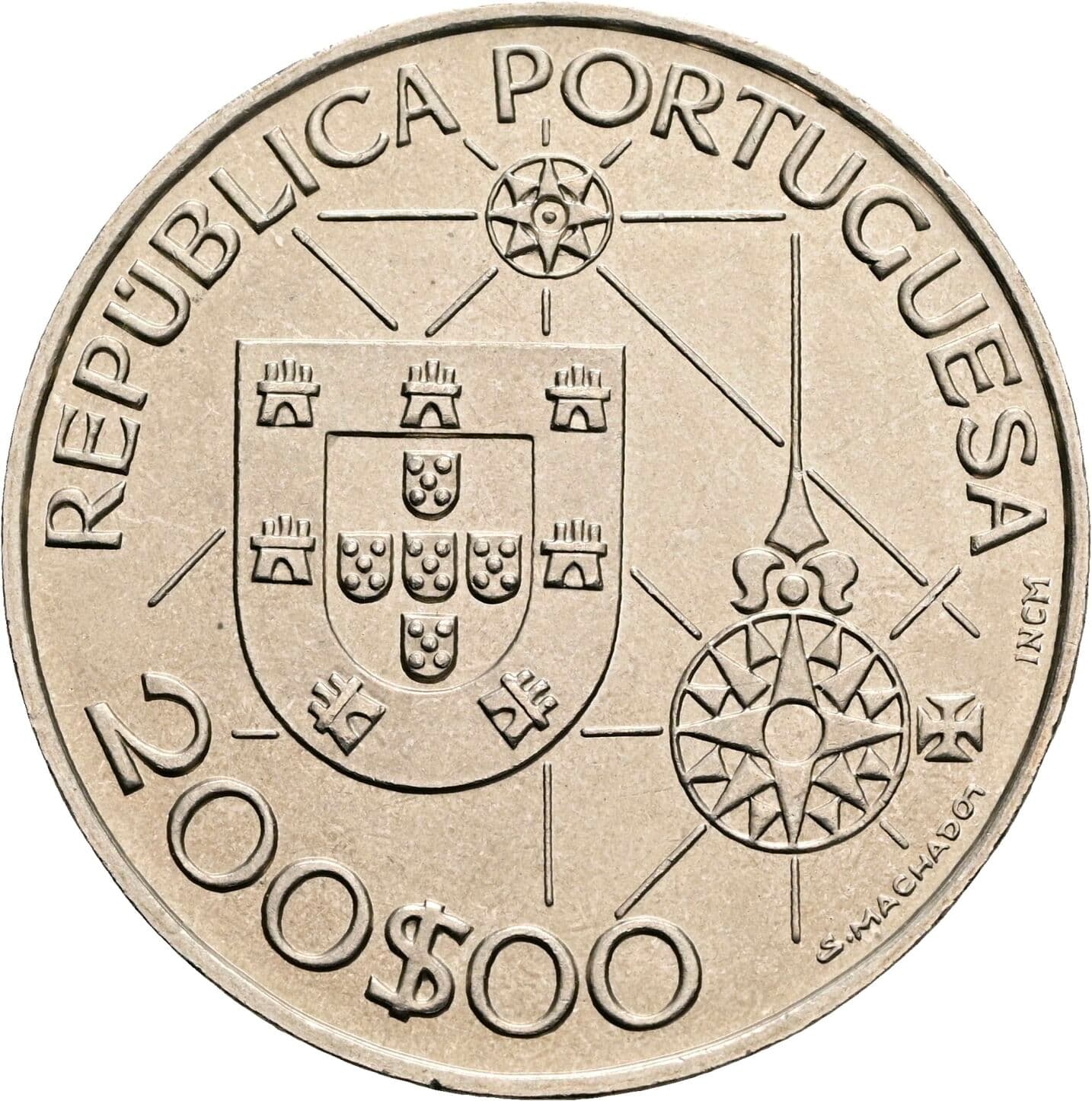 200 Escudos 1992 – Rückseite