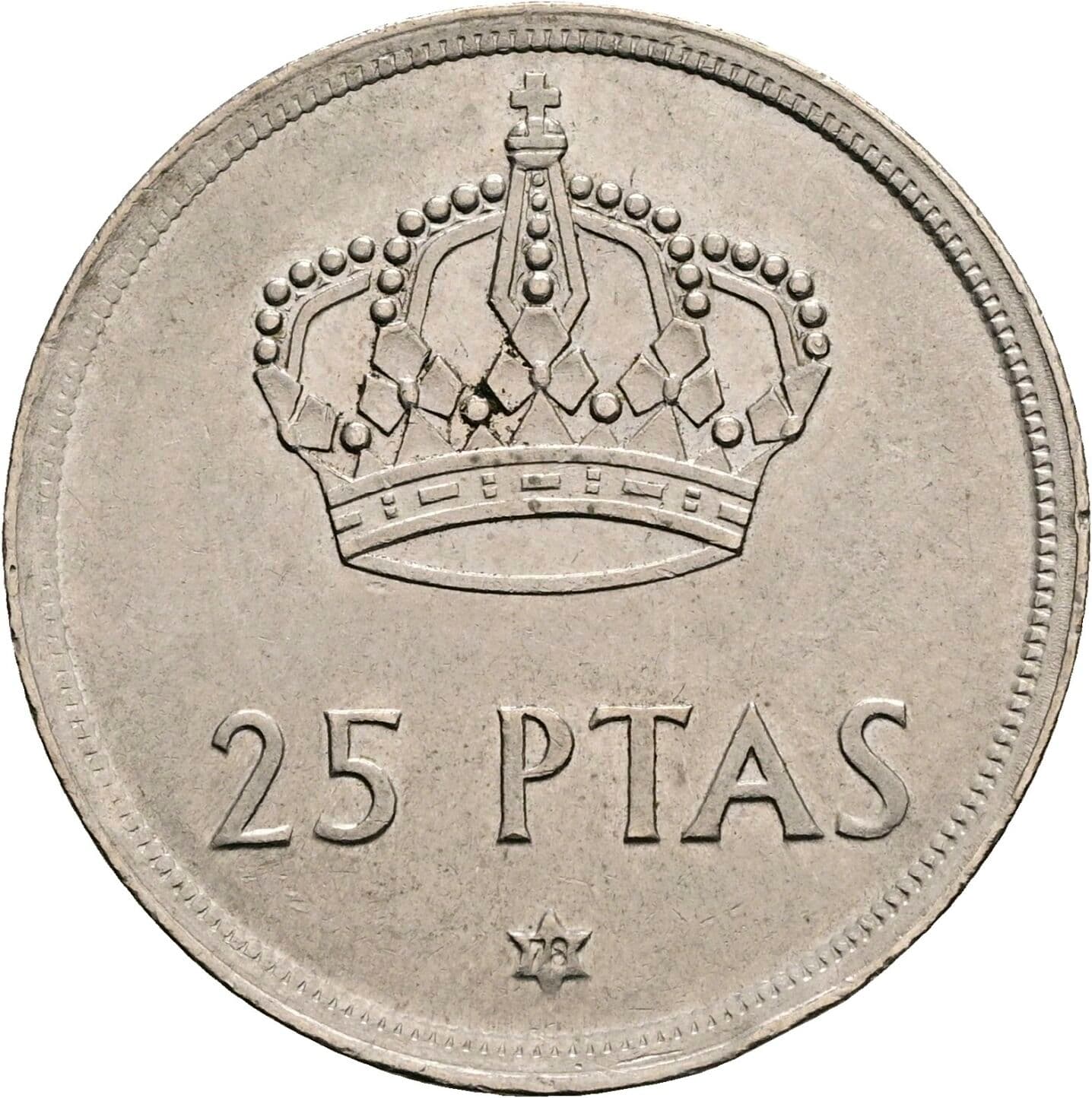 25 Pesetas 1978 – Vorderseite