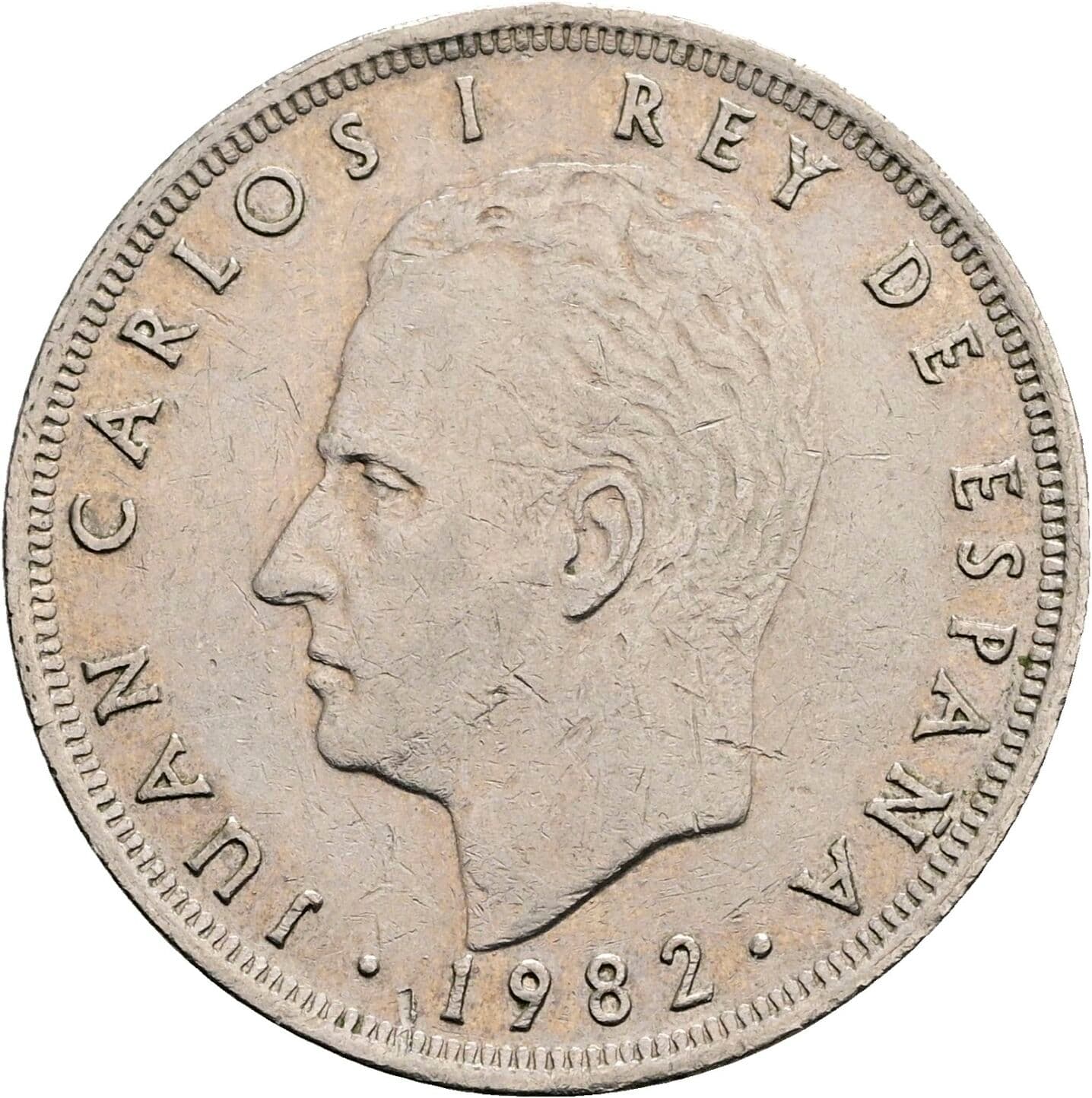 25 Pesetas Juan Carlos (1975-2014) 1982 – Vorderseite