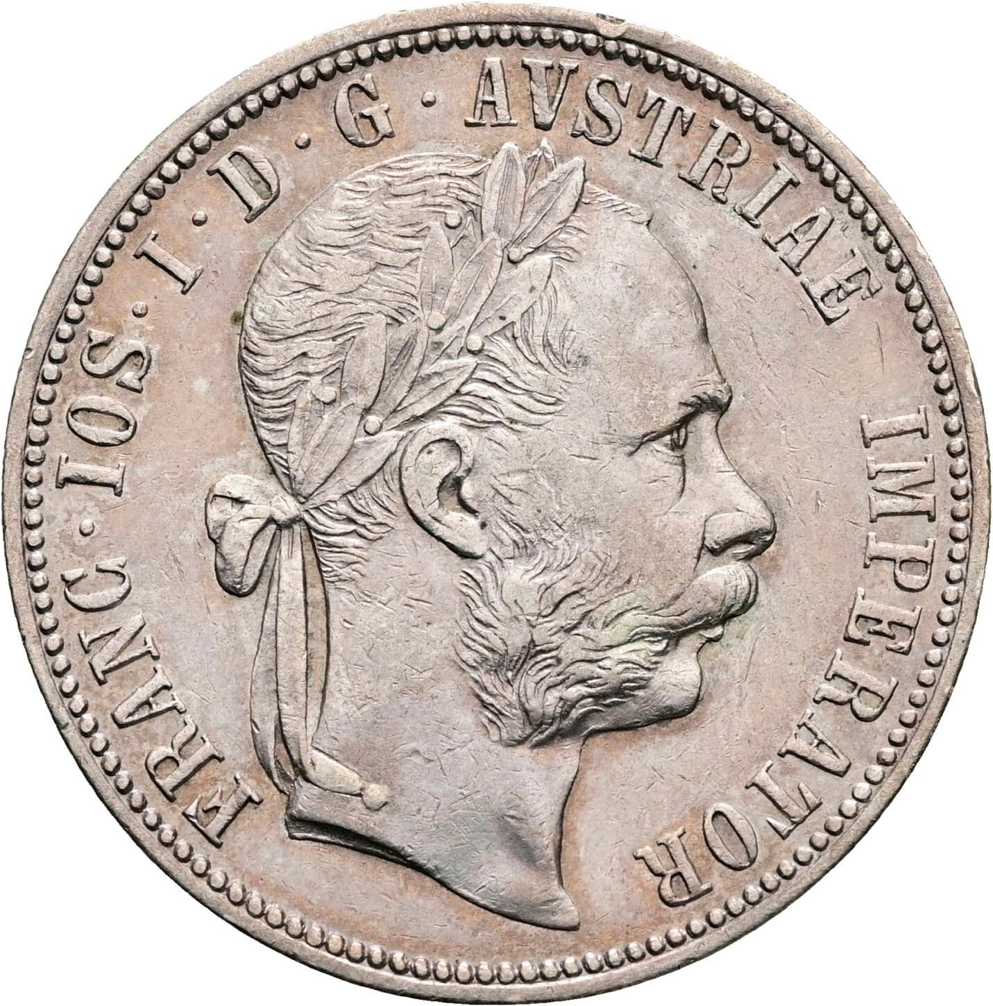 1 Gulden Franz Joseph I. 1848-1916 1887 – Vorderseite